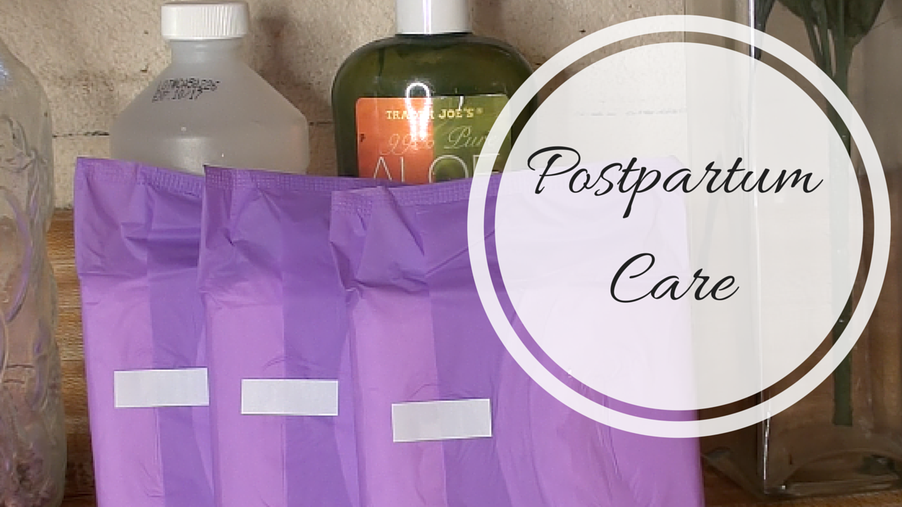 DIY Postpartum Care Witch Hazel and Aloe Vera Popcicle Pad