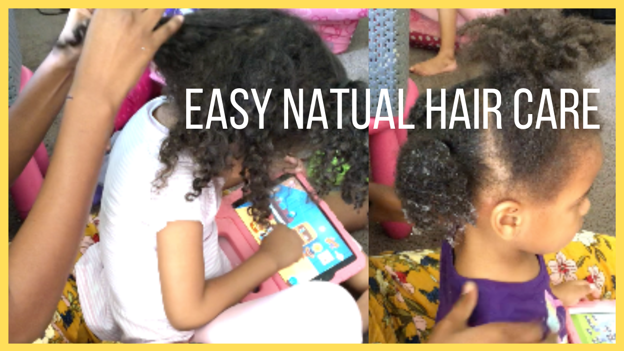 HAIR CHALLENGED MOMMY HAIR ROUTINE – Do Both of My Daughters Natural Hair with Me! (for BEGINNERS)