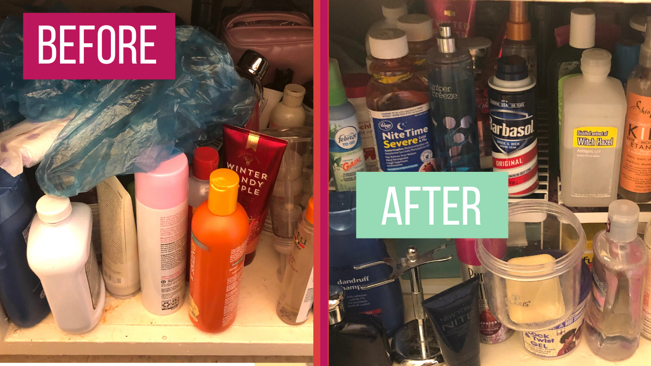 UNDER BATHROOM SINK ORGANIZATION – Organize & Declutter with Me – Apartment Bathroom (Calm My Space)